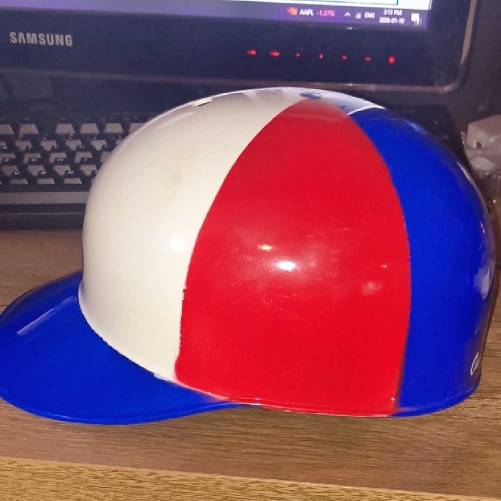 Vintage 1970s Montreal Expos Jarry Park Helmet Lot - Rare KFC "Oui mon Colonel! - Picture 7 of 13